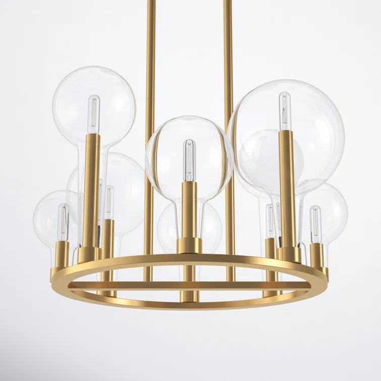 Hennig Ring Chandelier - Brass / 24"Dia