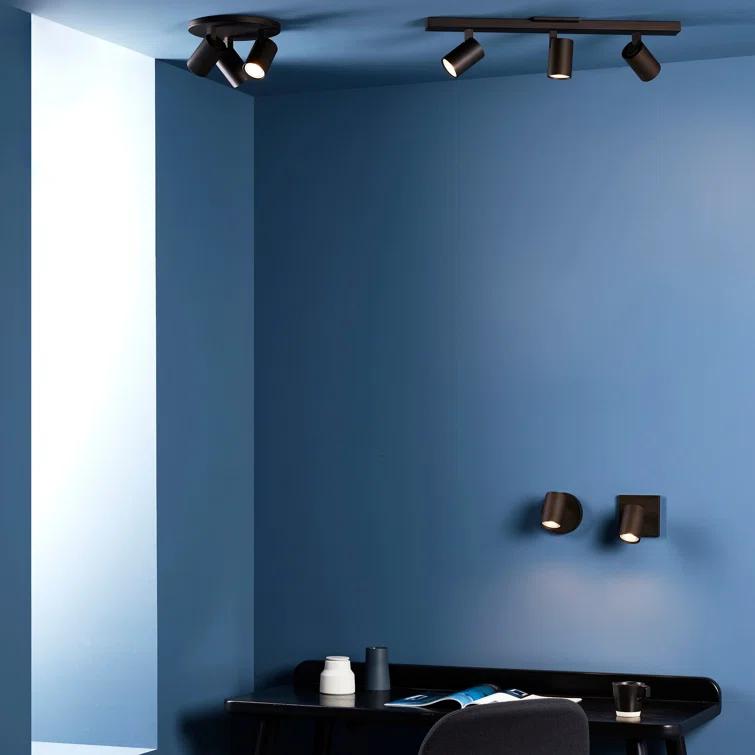 Matt Black Bronze Cylinder Dimmable Wall Sconce