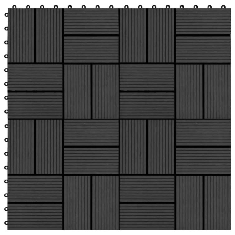 VidaXL VidaXL 11 Pieces Decking Tiles WPC 11.8" x 11.8" 1 Sqm (Set of 11)
