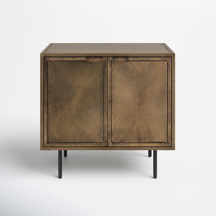 Argonaut Metal Cabinet Nightstand (25")