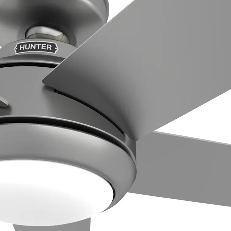 52" Zayden 5 - Blade Ceiling Fan With Lights and Remote