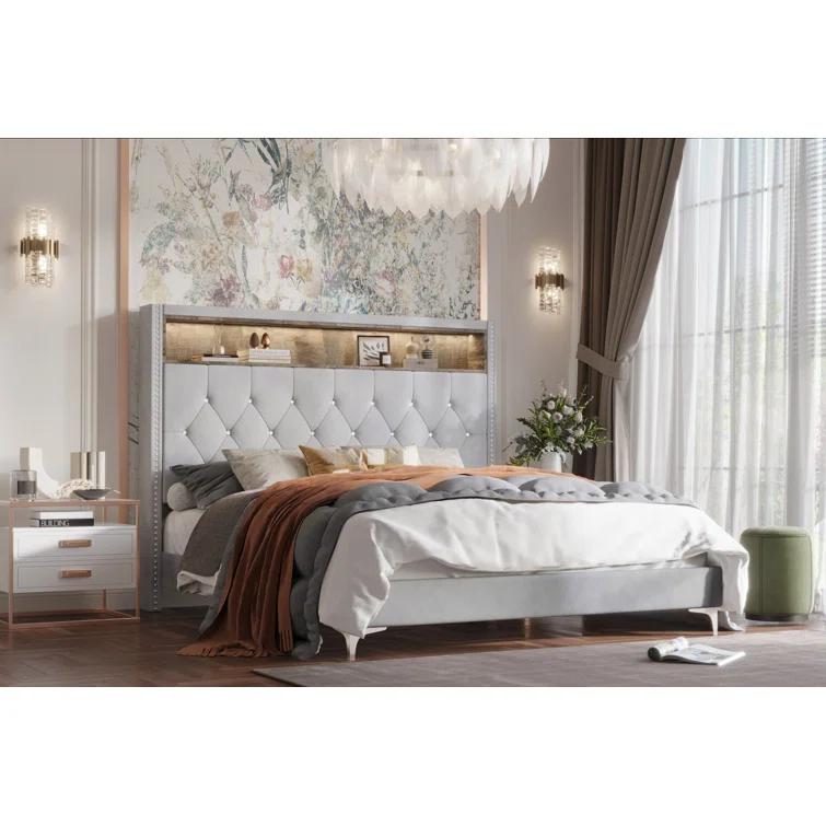 Upholstered Bookcase Bed