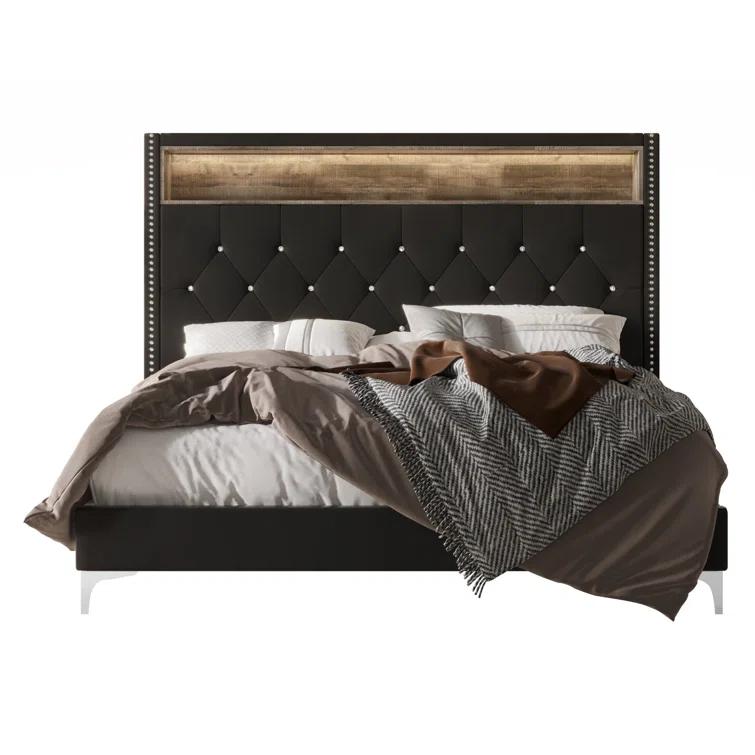 Upholstered Bookcase Bed