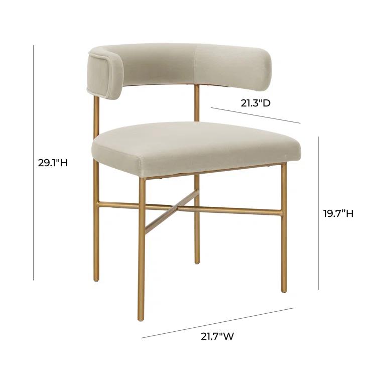 Berlinda 19.7'' H Velvet Upholstered Armchair