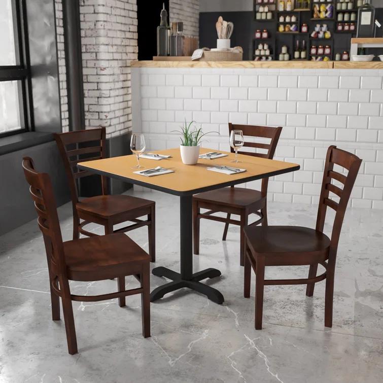 Red Barrel Studio® Ladder Back Wooden Restaurant Chair