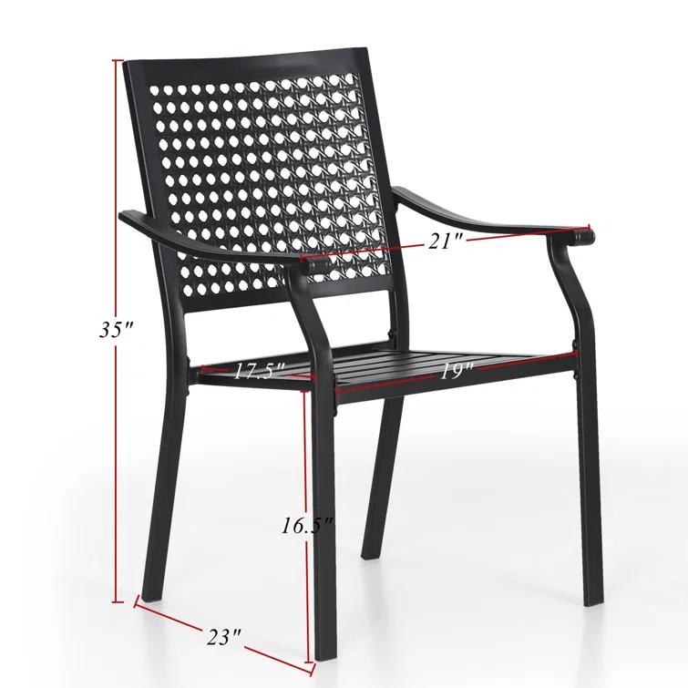 Argyri Stacking Patio Dining Chairs