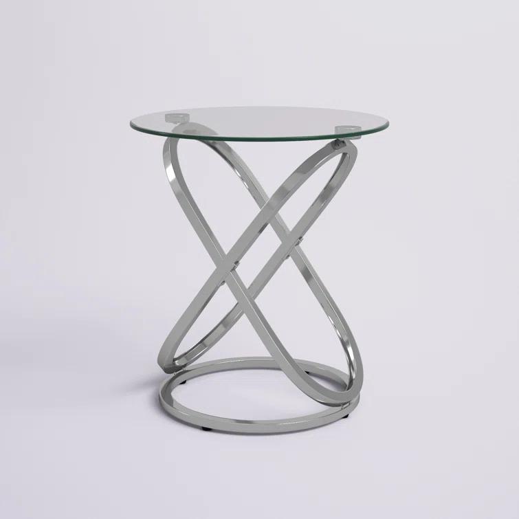 Etta Avenue™ Dimitri Glass Top End Table