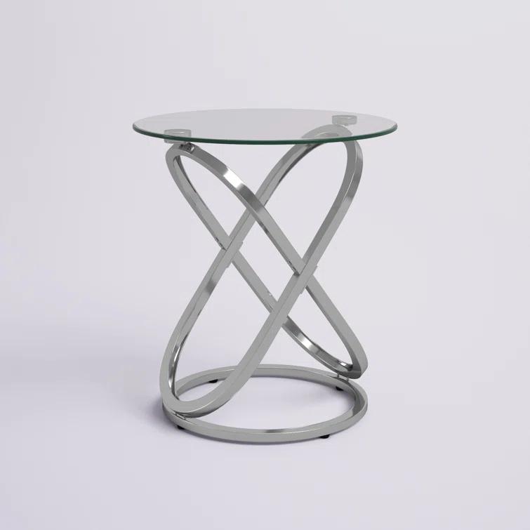Etta Avenue™ Dimitri Glass Top End Table