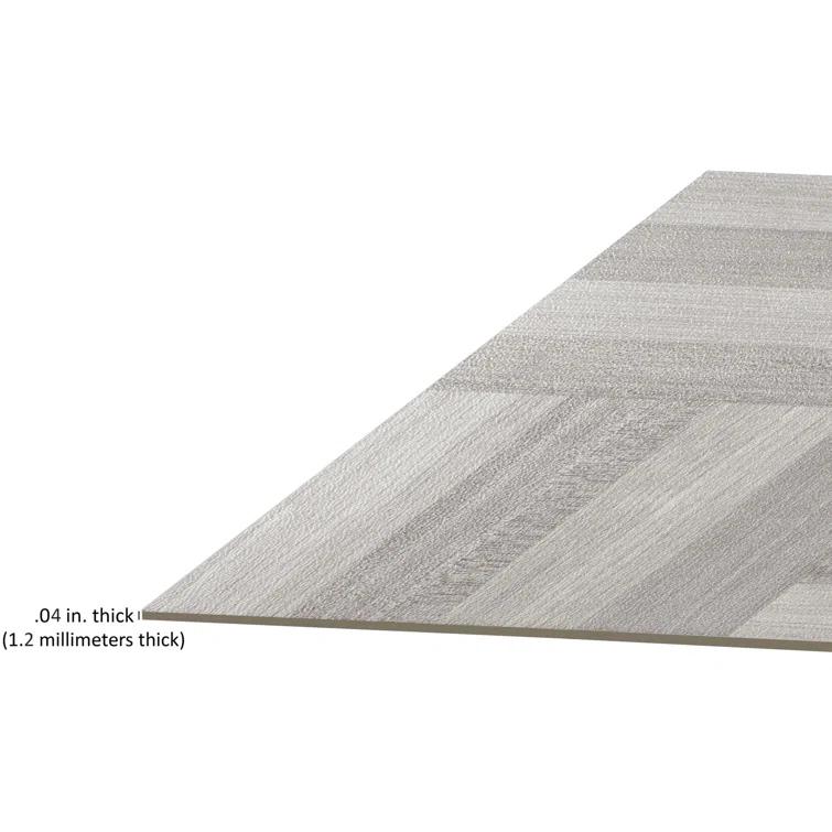 12" x 12" x 1.2mm Oak Vinyl Tile
