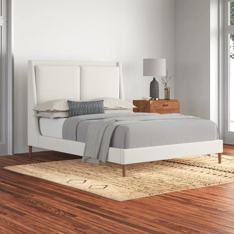 Rexford Platform Bed - Cream / Queen