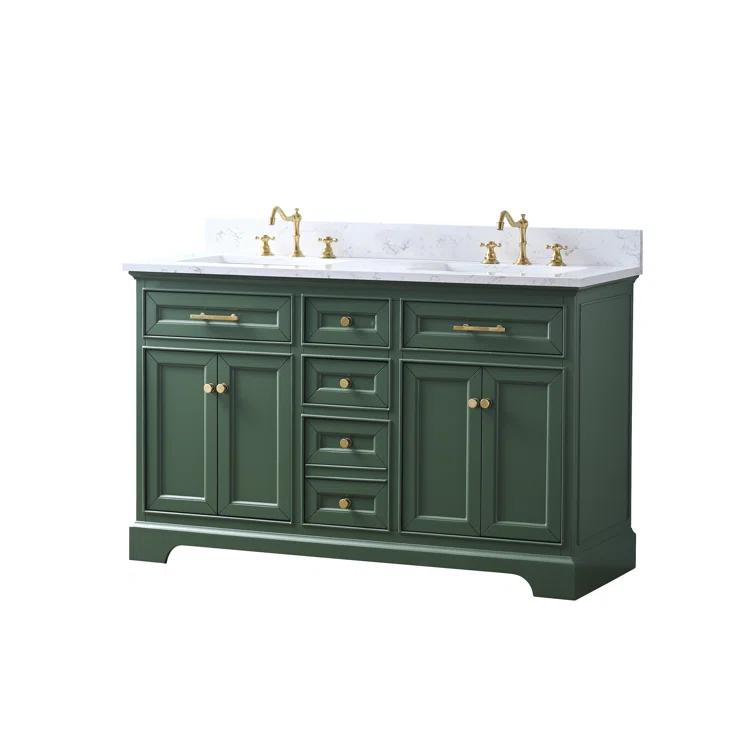 Sudio Design Thompson 54" W Double Bathroom Vanity & Reviews | Perigold