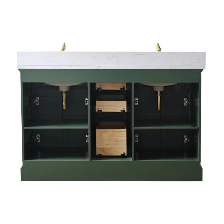 Sudio Design Thompson 54" W Double Bathroom Vanity & Reviews | Perigold