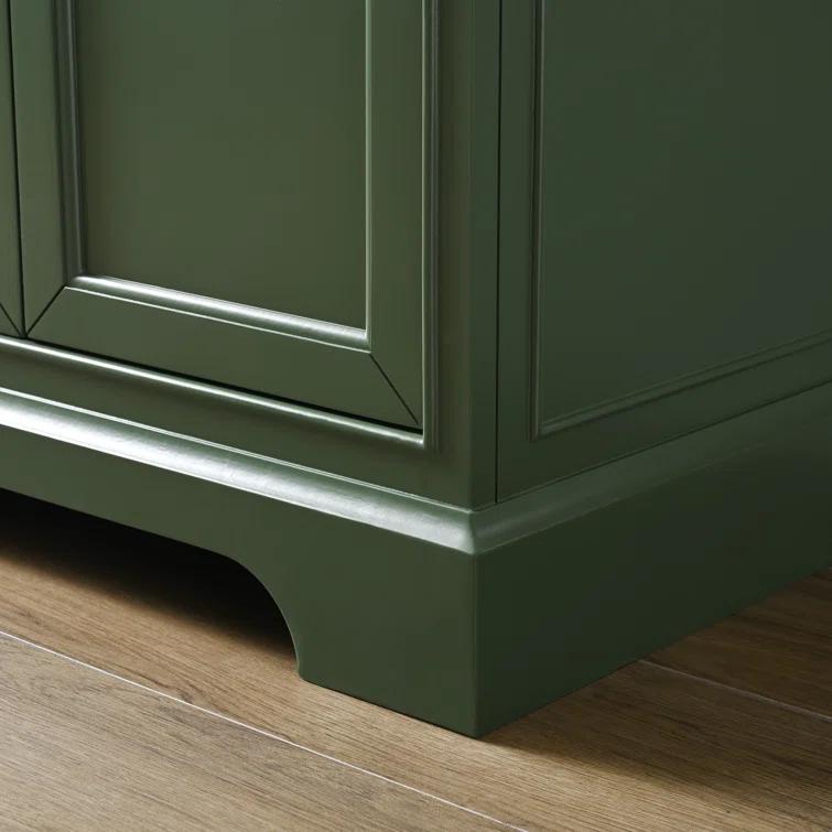 Zaviera 72'' Free-standing Double Bathroom Vanity with Engineered Stone Vanity Top