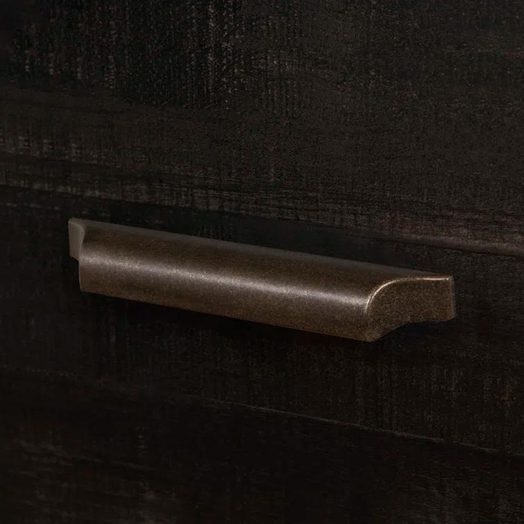 South Shore Versa 5 Drawer Chest Rubbed Black: Traditional Style, Metal Handles, Laminate Surface, Anti-Tip Hardware