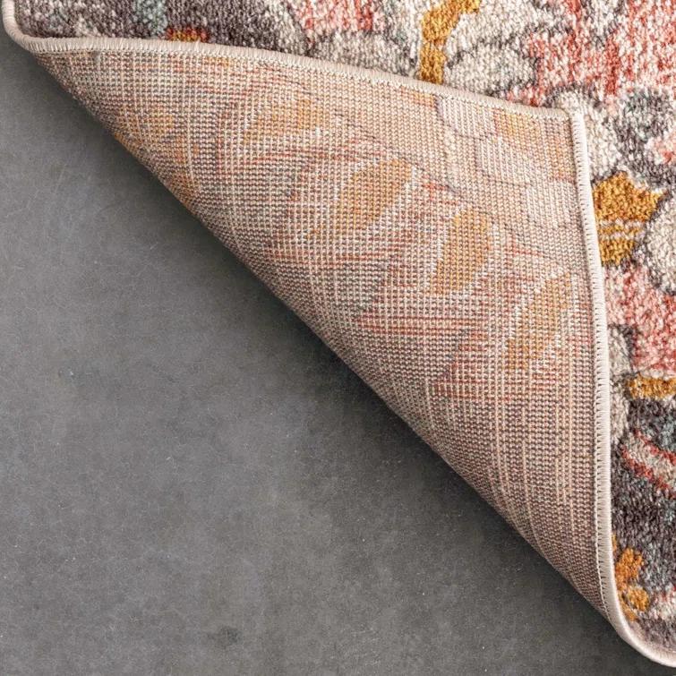 Espey Gwendolyn Blush Bohemian Oriental Medallion Rug