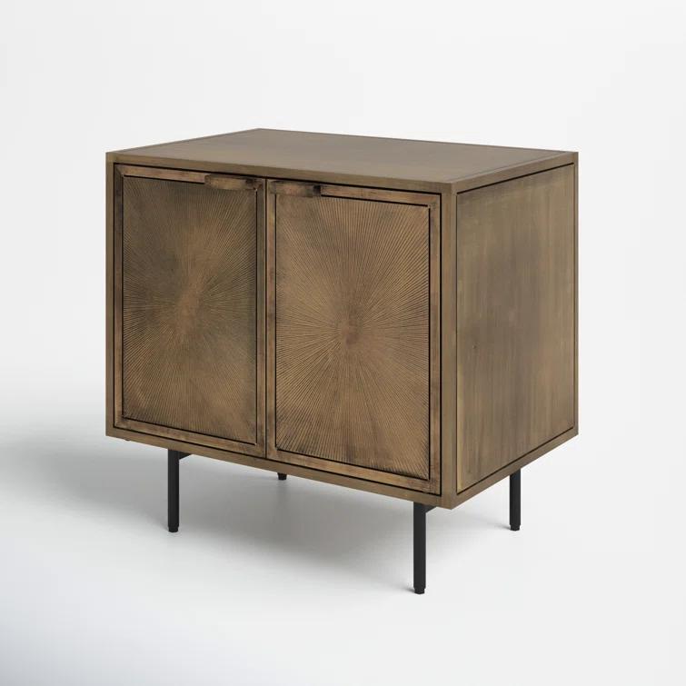 Argonaut Metal Cabinet Nightstand (25")