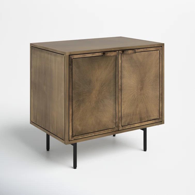 Argonaut Metal Cabinet Nightstand (25")