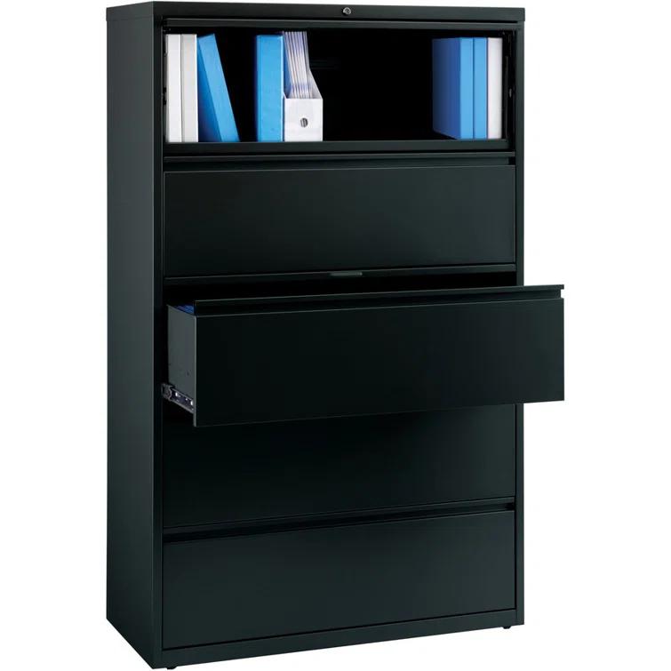 Fortress 42'' Wide 5 -Drawer Steel File Cabinet