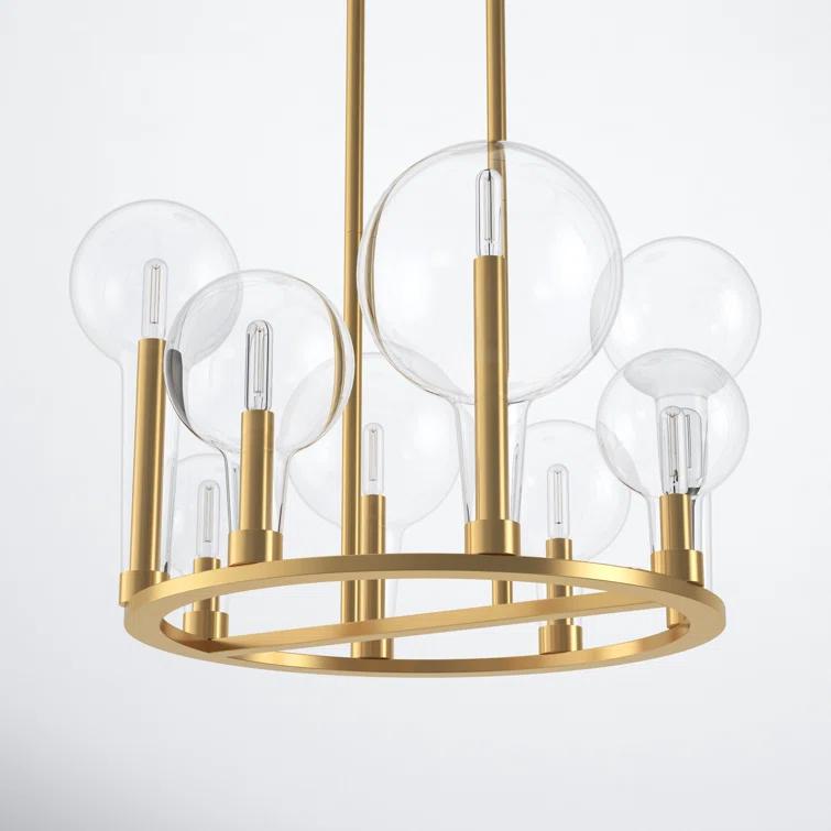 Hennig Ring Chandelier - Brass / 24"Dia