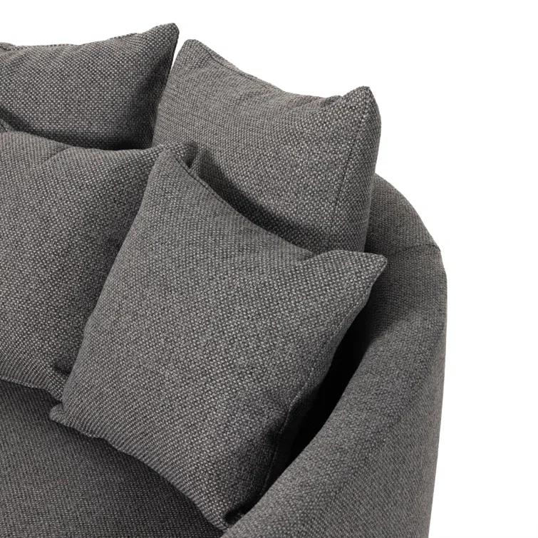 Kaila Media Lounger - Charcoal