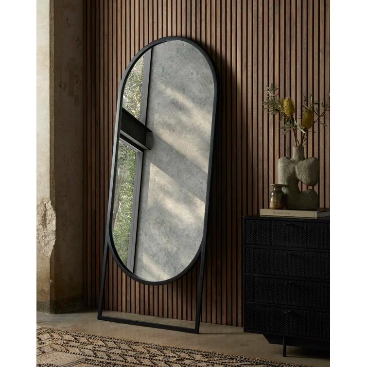 Michelle Floor Mirror - Black
