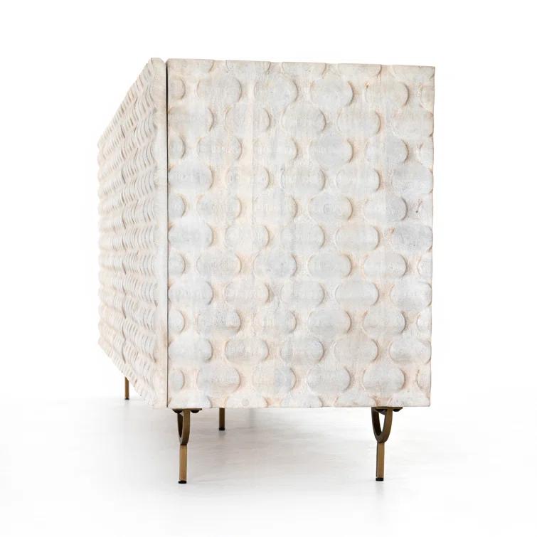 Round Cut Media Console (82")