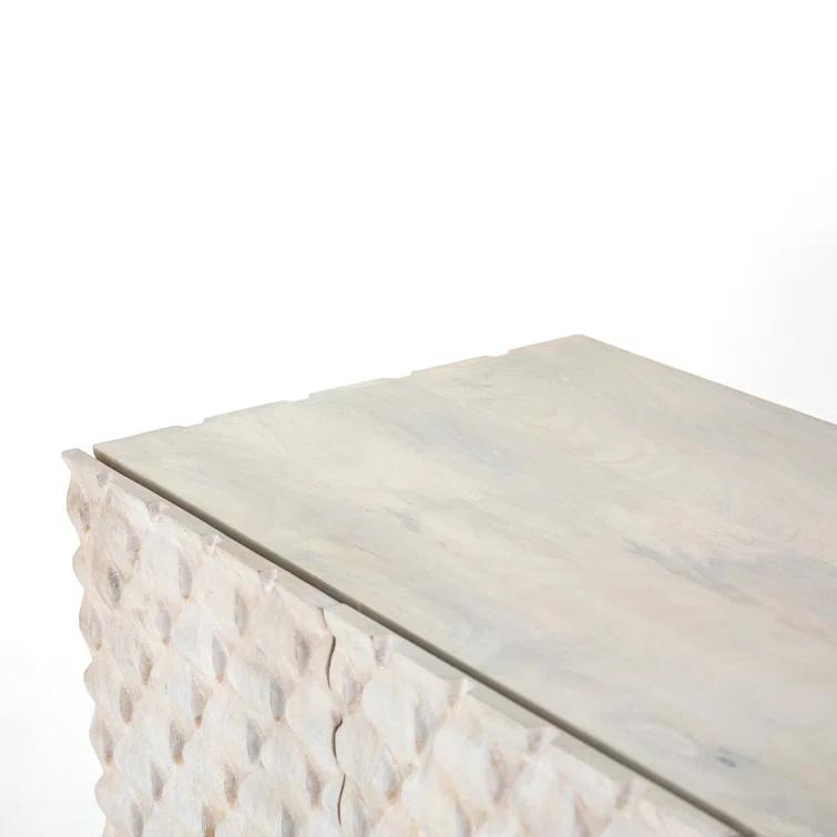 Round Cut Media Console (82")