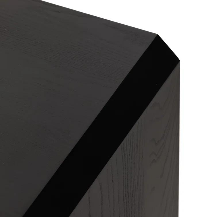 Caspian Contemporary 20.5'' Black Ash 1-Drawer Nightstand