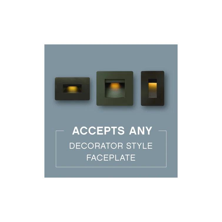 Luna Horizontal 120v 2700K Integrated LED Step Light