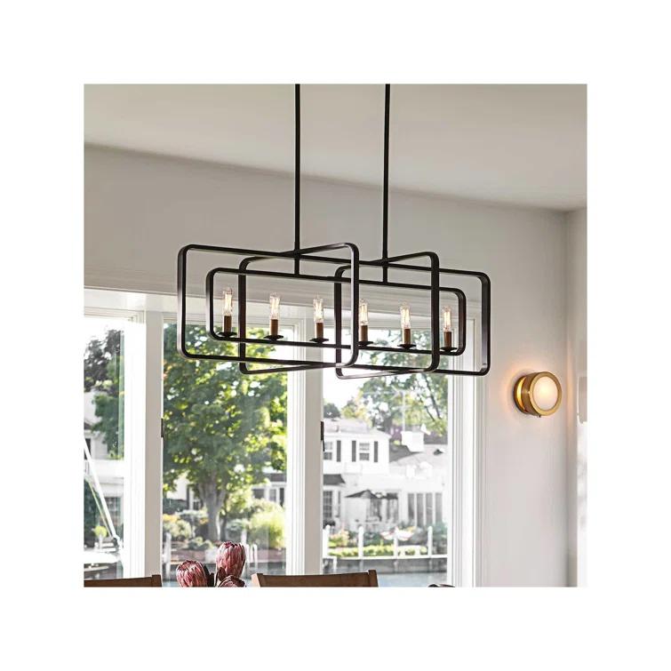 Fernand 6-Light Kitchen Island Linear Pendant