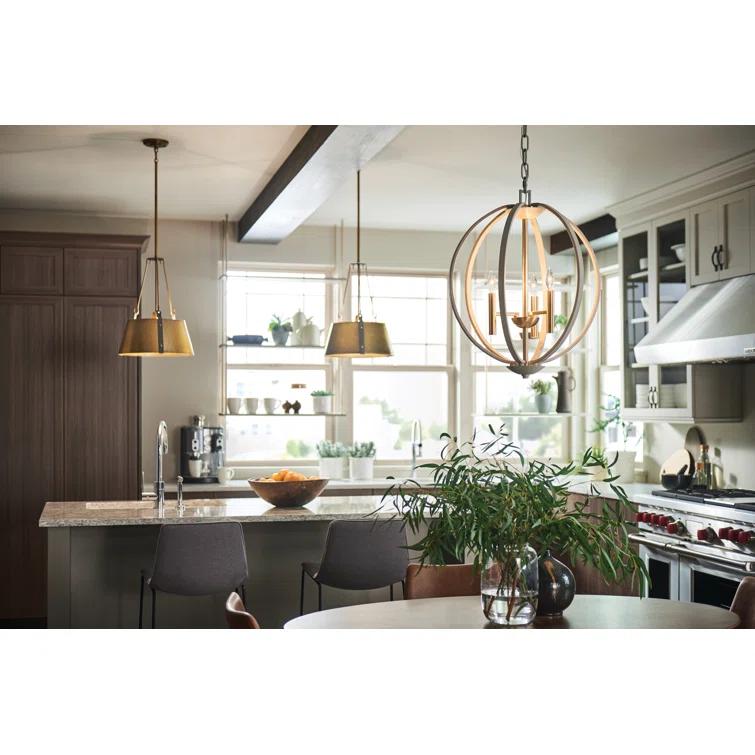 Cartwright Small 1-Light Drum Pendant w/ Bold Rivets