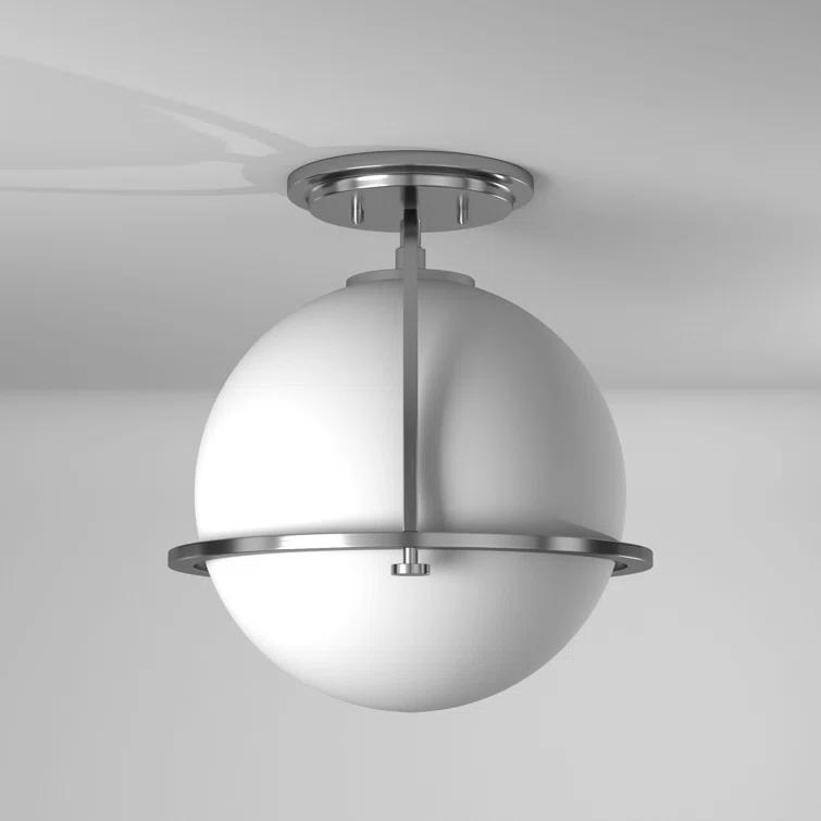 McCormick Hand Blown Glass Semi Flush Mount