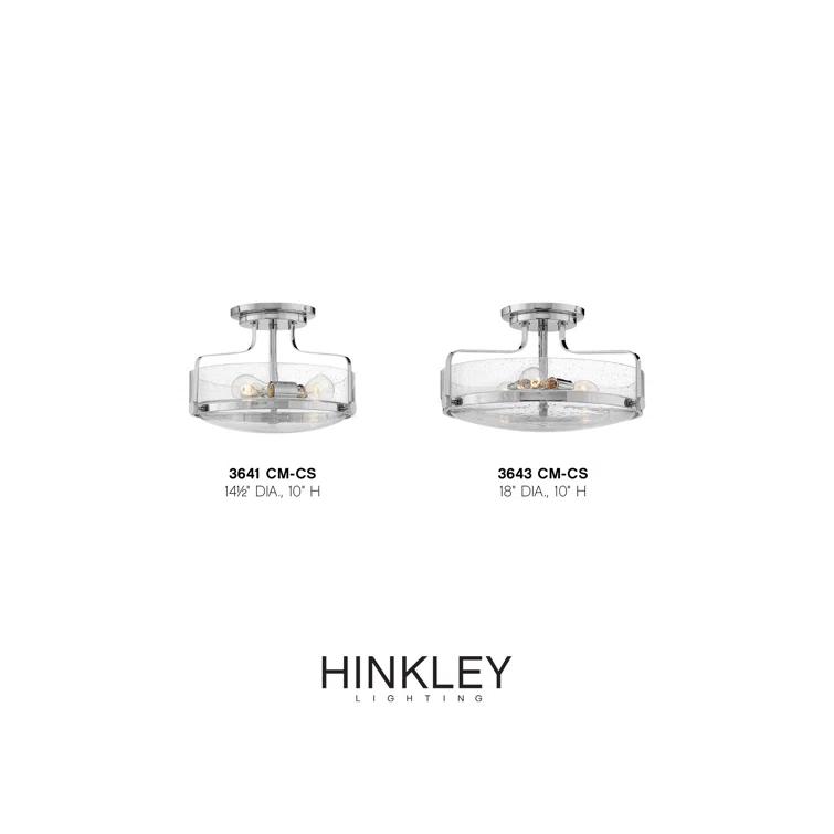 Harper 3-Light Semi-Flush Mount Retro Ceiling Light