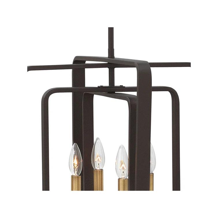 Fernand 4-Light Candle Style Geometric Chandelier