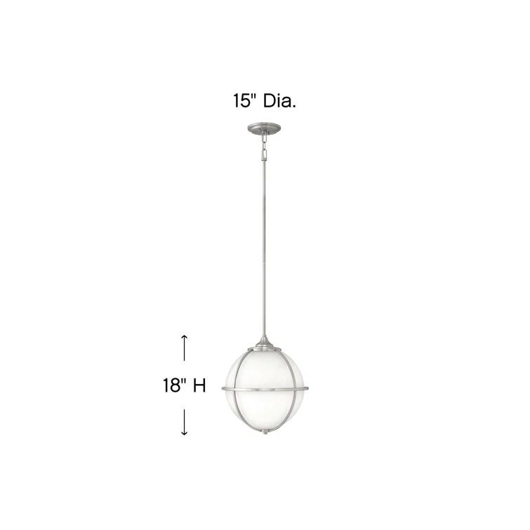 3-Light Glass Globe Pendant
