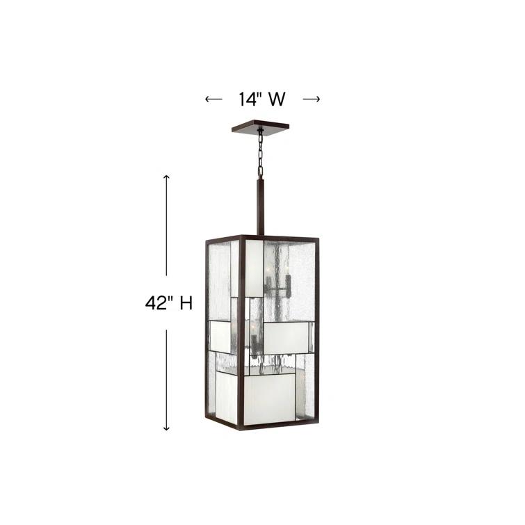 Hinkley Lighting - Mondrian - Twelve Light Pendant in Craftsman Style - 14