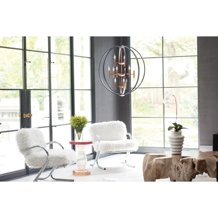 Hinkley Euclid 12 - Light Candle Style Globe Chandelier