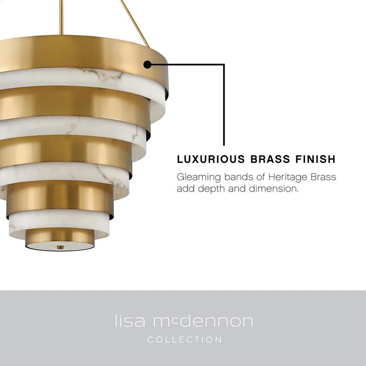 Echelon Eight-Light Tiered Chandelier by Lisa McDennon