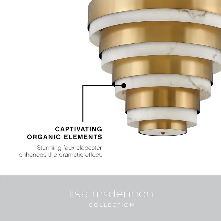 Echelon Eight-Light Tiered Chandelier by Lisa McDennon