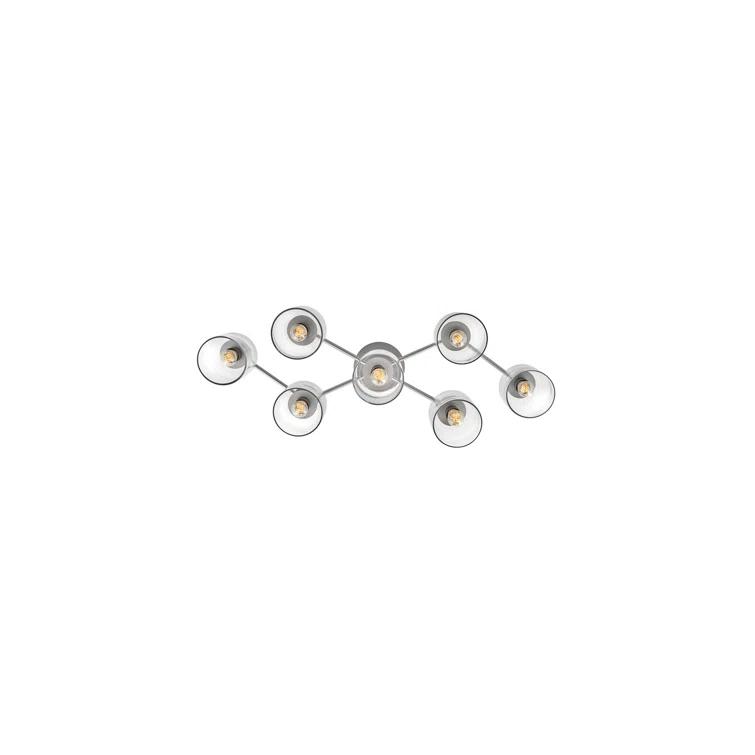 Axel Seven Light Adjustable Semi-Flush Mount Ceiling Light