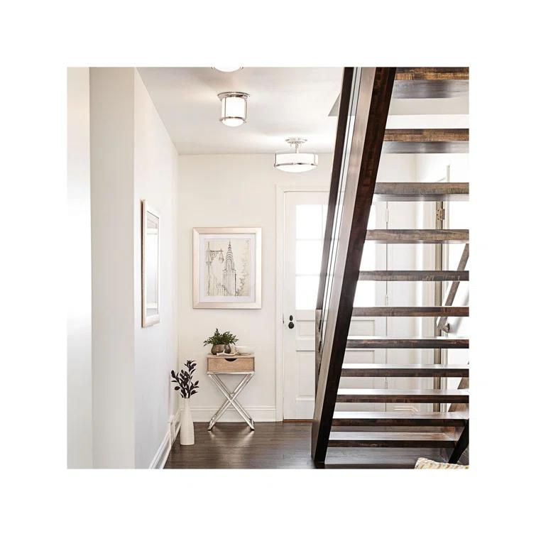 Harper 14.5-in 3-Light Semi-Flush Mount Retro Ceiling Light