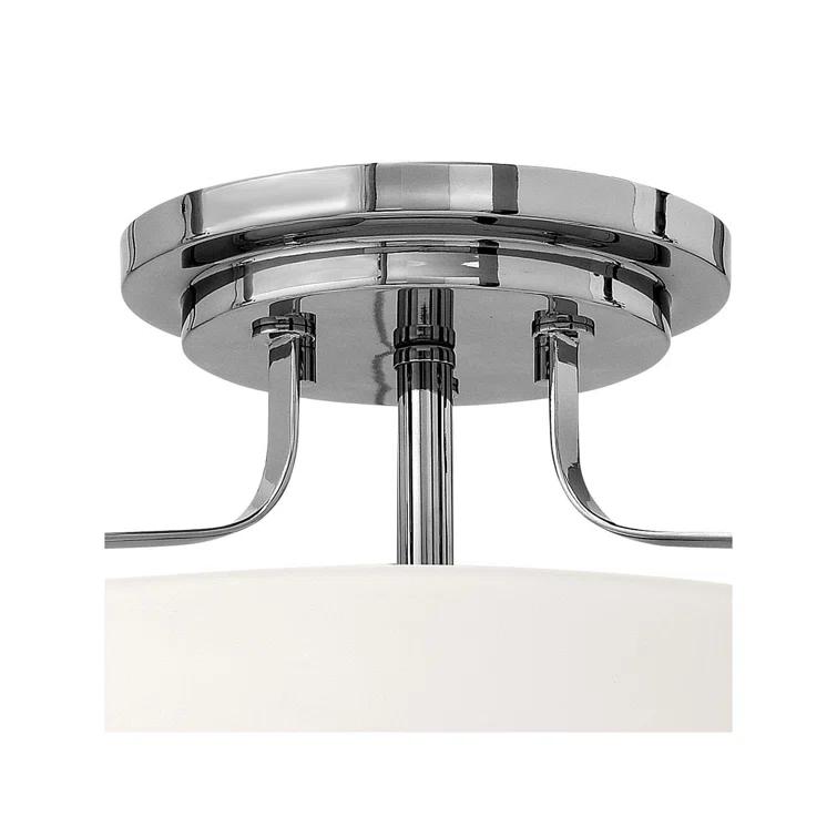 Harper 14.5-in 3-Light Semi-Flush Mount Retro Ceiling Light