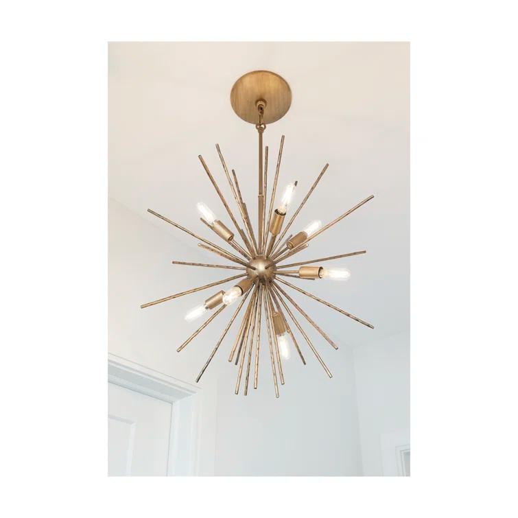 -Eight Light Stem Hung Pendant-22 Inches Wide By 22 Inches Tall Fredrick Ramond Lighting Fr43014bng