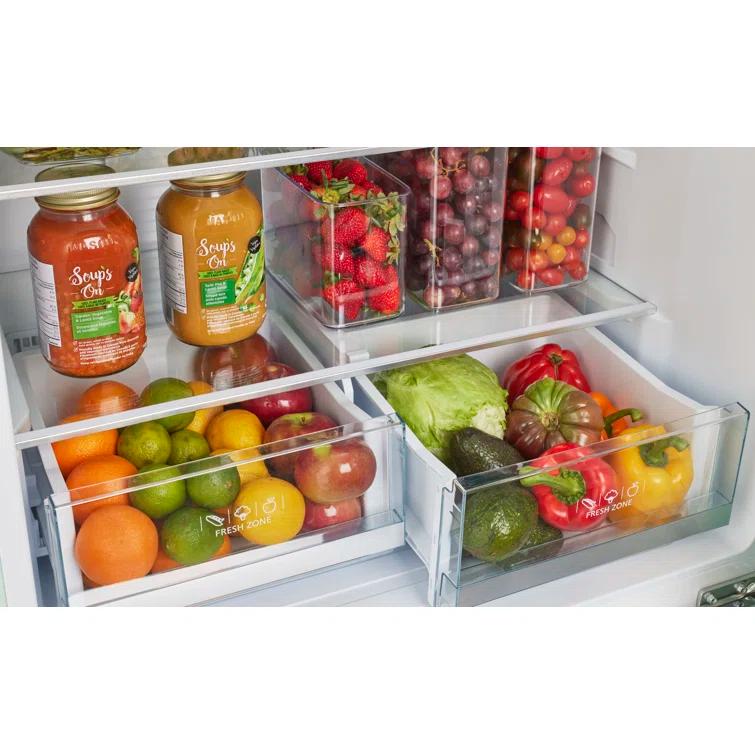 Unique Appliances Classic Retro 30" Frost-Free 17.7 cu. ft. Energy Star Certified Bottom Freezer Refrigerator UGP-510L W AC