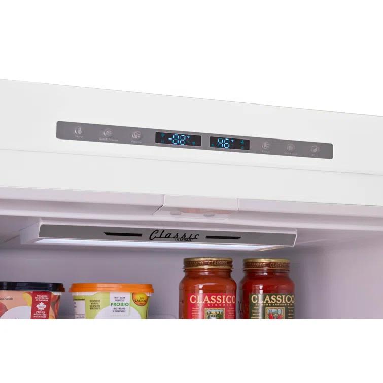 Unique Appliances Classic Retro 30" Frost-Free 17.7 cu. ft. Energy Star Certified Bottom Freezer Refrigerator UGP-510L W AC