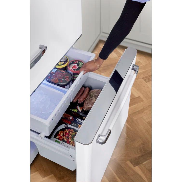 Unique Appliances Classic Retro 30" Frost-Free 17.7 cu. ft. Energy Star Certified Bottom Freezer Refrigerator UGP-510L W AC