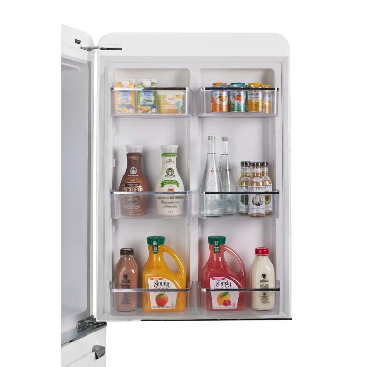 Unique Appliances Classic Retro 30" Frost-Free 17.7 cu. ft. Energy Star Certified Bottom Freezer Refrigerator UGP-510L W AC