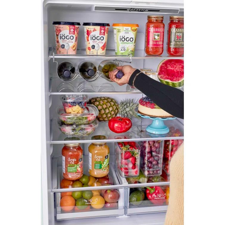 Unique Appliances Classic Retro 30" Frost-Free 17.7 cu. ft. Energy Star Certified Bottom Freezer Refrigerator UGP-510L W AC