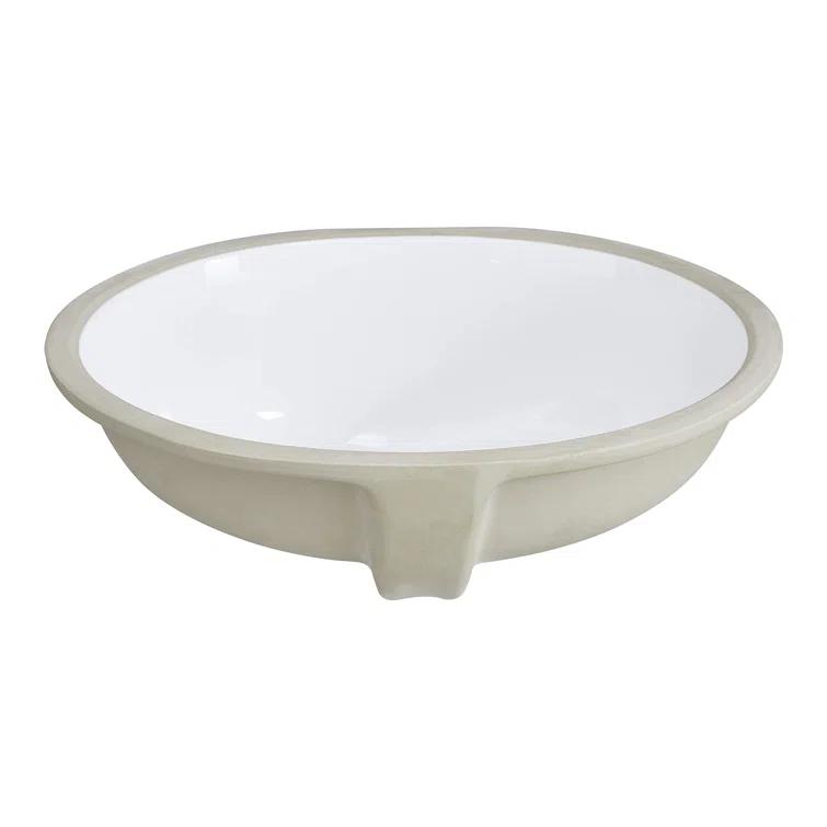 Boyel Living 15.94'' Ceramic Oval Bathroom Sink