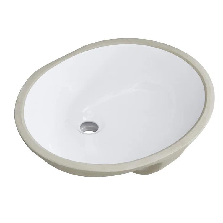 Boyel Living 15.94'' Ceramic Oval Bathroom Sink